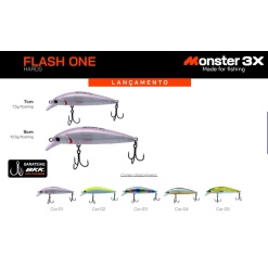 Isca Hard Monster 3x Flash One 7cm 7,5g